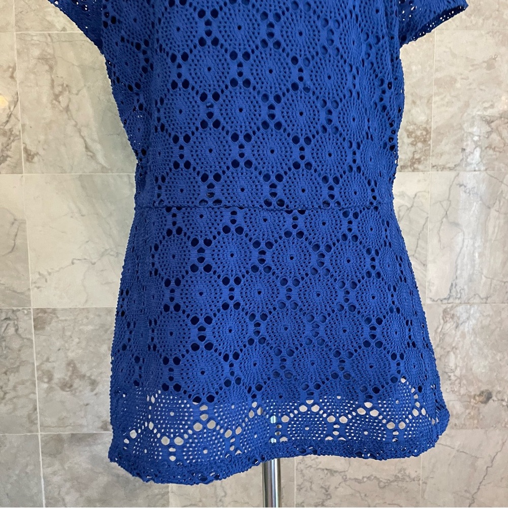 Banana Republic Royal Crochet Lace Short Sleeve Top - Picture 3 of 7